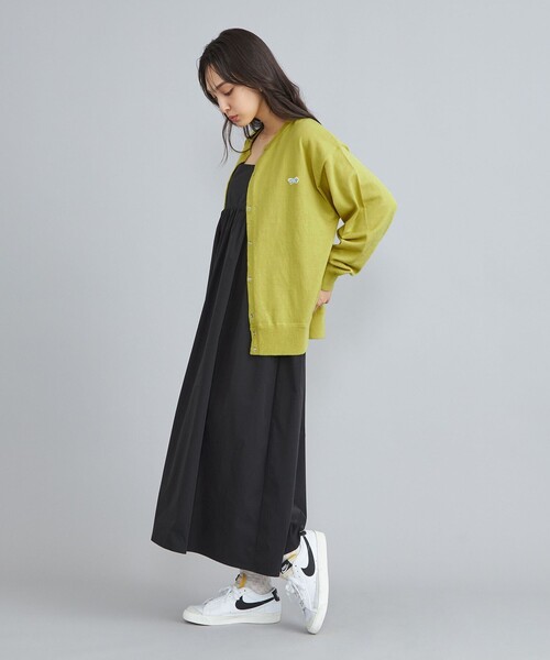 PENNEYS（ぺニーズ）の「PENNEYS（ぺニーズ）別注天竺ニットスナップカーディガン（カーディガン/ボレロ・レディース・オフホワイト/ライム/オレンジ/その他1/ロイヤルブルー・M/L）」の15枚目の写真