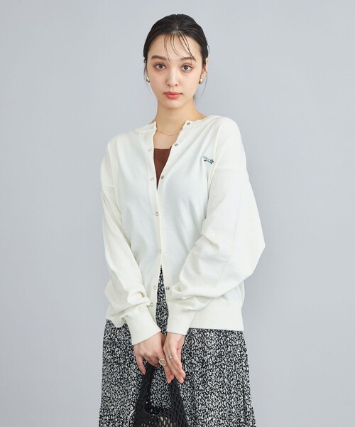PENNEYS（ぺニーズ）の「PENNEYS（ぺニーズ）別注天竺ニットスナップカーディガン（カーディガン/ボレロ・レディース・オフホワイト/ライム/オレンジ/その他1/ロイヤルブルー・M/L）」の17枚目の写真