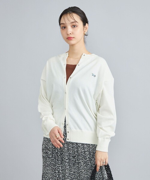 PENNEYS（ぺニーズ）の「PENNEYS（ぺニーズ）別注天竺ニットスナップカーディガン（カーディガン/ボレロ・レディース・オフホワイト/ライム/オレンジ/その他1/ロイヤルブルー・M/L）」の18枚目の写真