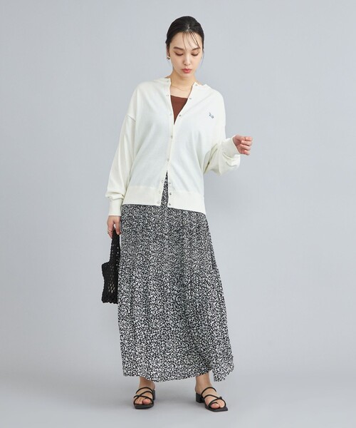 PENNEYS（ぺニーズ）の「PENNEYS（ぺニーズ）別注天竺ニットスナップカーディガン（カーディガン/ボレロ・レディース・オフホワイト/ライム/オレンジ/その他1/ロイヤルブルー・M/L）」の21枚目の写真