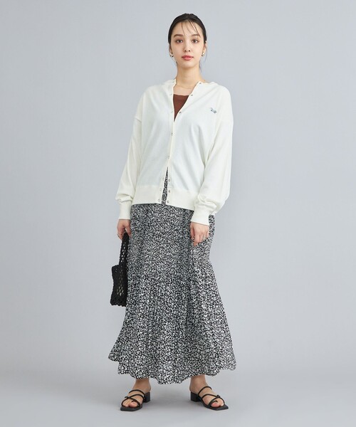 PENNEYS（ぺニーズ）の「PENNEYS（ぺニーズ）別注天竺ニットスナップカーディガン（カーディガン/ボレロ・レディース・オフホワイト/ライム/オレンジ/その他1/ロイヤルブルー・M/L）」の22枚目の写真
