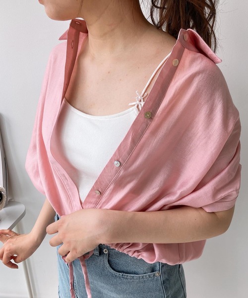 AS KNOW AS plus(アズノゥアズプラス)の「◎カップ付きアソートキャミソール(キャミソール・レディース・ブラック/オフホワイト/サックスブルー/ピンク系/ブラック系/アイボリー系/ホワイト系1/ブラック系1/ブラック系2/アイボリー系2/ピンク系1/シルバー/サックスブルー系/アイボリー系3・FREE)」の3枚目の写真