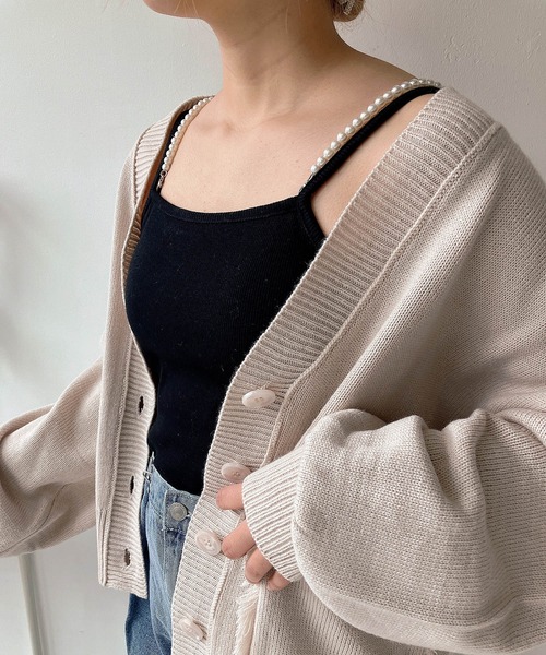 AS KNOW AS plus(アズノゥアズプラス)の「◎カップ付きアソートキャミソール(キャミソール・レディース・ブラック/オフホワイト/サックスブルー/ピンク系/ブラック系/アイボリー系/ホワイト系1/ブラック系1/ブラック系2/アイボリー系2/ピンク系1/シルバー/サックスブルー系/アイボリー系3・FREE)」の22枚目の写真