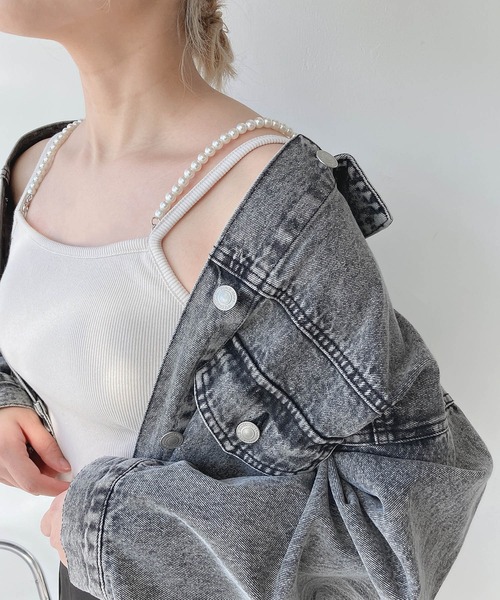 AS KNOW AS plus(アズノゥアズプラス)の「◎カップ付きアソートキャミソール(キャミソール・レディース・ブラック/オフホワイト/サックスブルー/ピンク系/ブラック系/アイボリー系/ホワイト系1/ブラック系1/ブラック系2/アイボリー系2/ピンク系1/シルバー/サックスブルー系/アイボリー系3・FREE)」の18枚目の写真