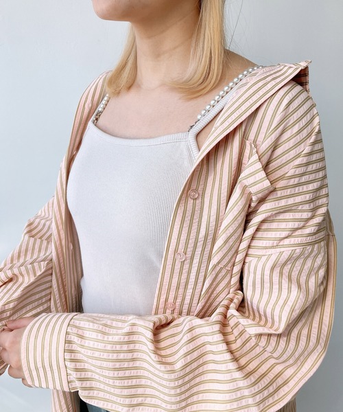 AS KNOW AS plus(アズノゥアズプラス)の「◎カップ付きアソートキャミソール(キャミソール・レディース・ブラック/オフホワイト/サックスブルー/ピンク系/ブラック系/アイボリー系/ホワイト系1/ブラック系1/ブラック系2/アイボリー系2/ピンク系1/シルバー/サックスブルー系/アイボリー系3・FREE)」の20枚目の写真