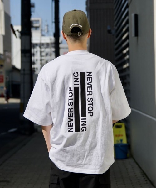 THE NORTH FACE(ザノースフェイス)の「【THE NORTH FACE】S/S NEVER STOP ING Tee(Tシャツ/カットソー・メンズ・ホワイト/ブラック/パープル・MEDIUM/LARGE/X-LARGE)」の1枚目の写真