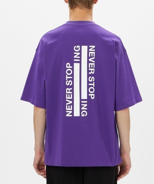 THE NORTH FACE(ザノースフェイス)の「【THE NORTH FACE】S/S NEVER STOP ING Tee(Tシャツ/カットソー・メンズ・ホワイト/ブラック/パープル・MEDIUM/LARGE/X-LARGE)」の9枚目の写真
