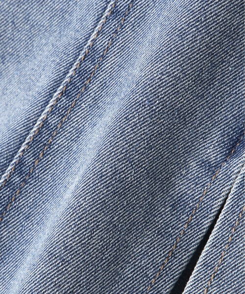 FREE'S MART（フリーズマート）の「フロントジップデニムキャミビスチェ（ベスト・レディース・ケミカルウォッシュ/インディゴブルー・FREE）」の9枚目の写真