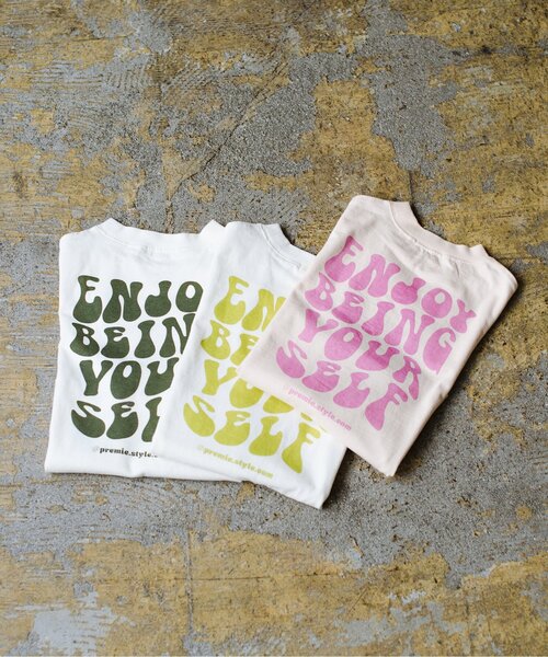 p.premier(ピードットプルミエ)の「グラフィックプリント ワイド半袖Tシャツ(Tシャツ/カットソー・キッズ・オフホワイト/ブラック/ベビーピンク・80/90/100/110/120/130/140)」の11枚目の写真