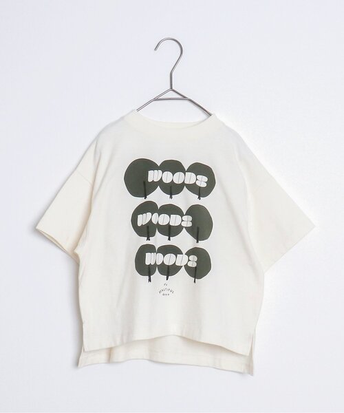 p.premier(ピードットプルミエ)の「グラフィックプリント ワイド半袖Tシャツ(Tシャツ/カットソー・キッズ・オフホワイト/ブラック/ベビーピンク・80/90/100/110/120/130/140)」の14枚目の写真