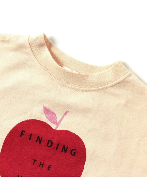 p.premier(ピードットプルミエ)の「グラフィックプリント ワイド半袖Tシャツ(Tシャツ/カットソー・キッズ・オフホワイト/ブラック/ベビーピンク・80/90/100/110/120/130/140)」の20枚目の写真