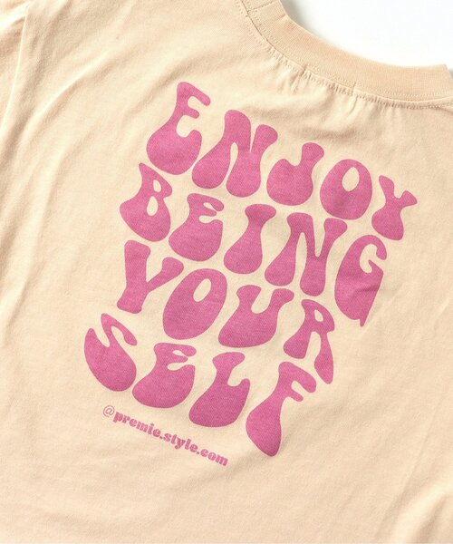 p.premier(ピードットプルミエ)の「グラフィックプリント ワイド半袖Tシャツ(Tシャツ/カットソー・キッズ・オフホワイト/ブラック/ベビーピンク・80/90/100/110/120/130/140)」の22枚目の写真