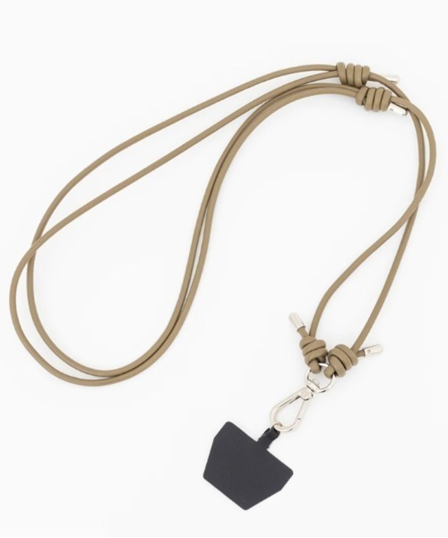 ITTI（イッチ）の「ITTI/イッチ/HERRIE PHONE STRING / STCOW ITTI-GOODS-059（スマホグッズ・メンズ・ブラック/アイボリー/グレー系その他3/グレー・F）」の4枚目の写真