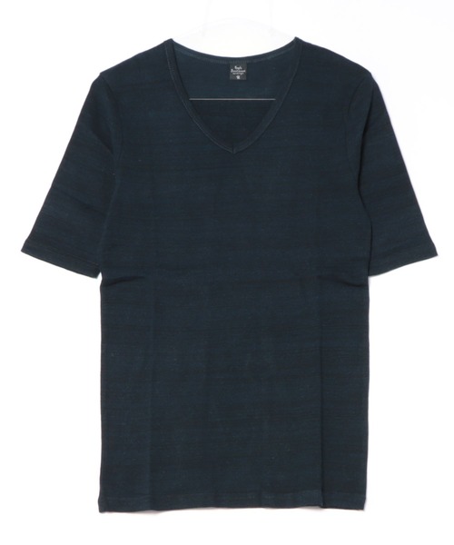 VIBGYOR(ヴィブジョー)の「メランジフライス Vネック 5分袖 & 半袖(Tシャツ/カットソー・メンズ・チャコールグレー/杢グレー/グレー系その他/ワイン/レッド系/ダークブルー/ブルー系その他・MEDIUM/LARGE)」の13枚目の写真