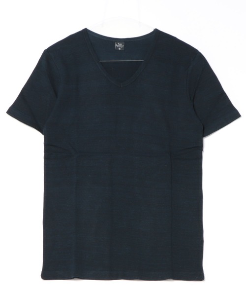 VIBGYOR(ヴィブジョー)の「メランジフライス Vネック 5分袖 & 半袖(Tシャツ/カットソー・メンズ・チャコールグレー/杢グレー/グレー系その他/ワイン/レッド系/ダークブルー/ブルー系その他・MEDIUM/LARGE)」の9枚目の写真
