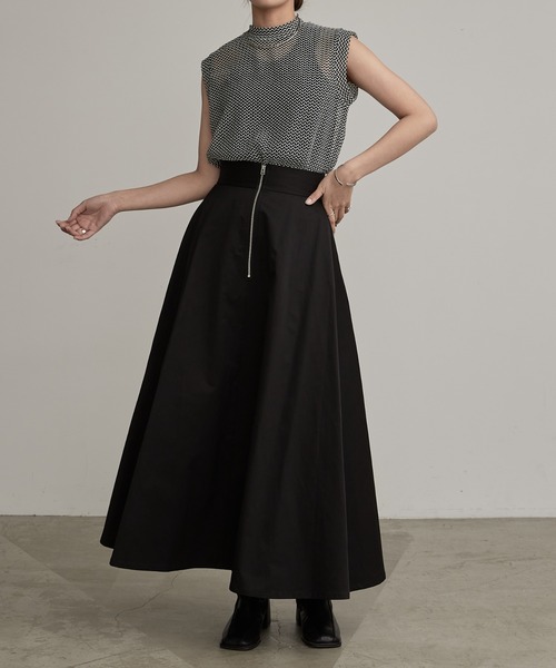 Lui's（ルイス）の「バイカラーメッシュタンクトップ（Tシャツ/カットソー・レディース・ブラック/ブラウン・FREE）」の12枚目の写真