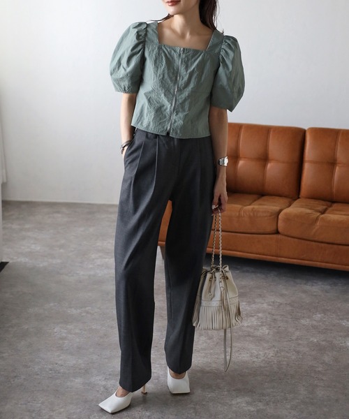 トップス Bonjour BONJOUR SAGAN | シルケットコットンボートネックTシャツ