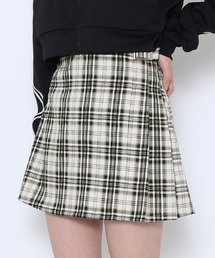 PUNYUS | サイドプリーツチェックミニスカート(スカート)