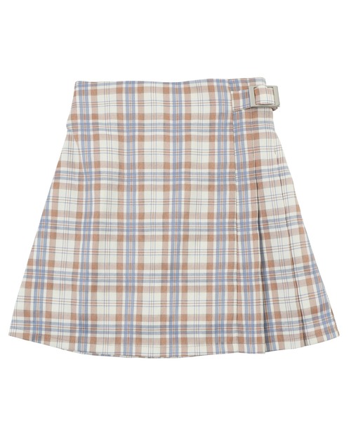 PUNYUS（プニュズ）の「サイドプリーツチェックミニスカート（スカート・レディース・ライトブラウン/ブラック・1/2/3/4）」の6枚目の写真