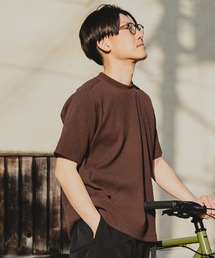 マルチワッフルクルーネックTシャツ