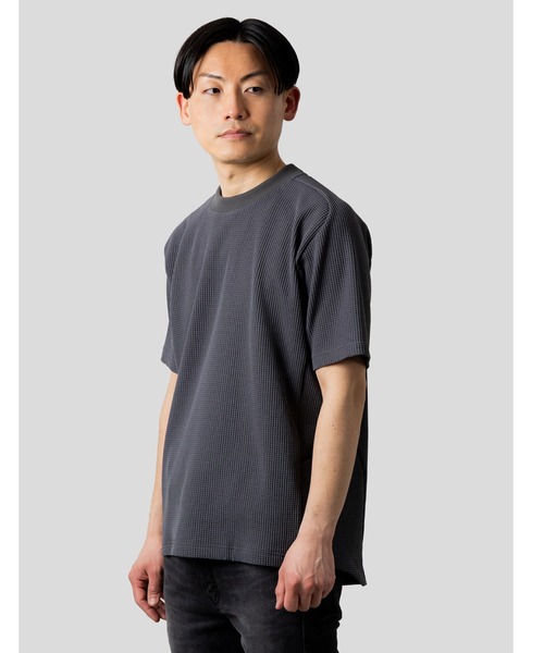 マルチワッフルクルーネックTシャツ（Tシャツ/カットソー