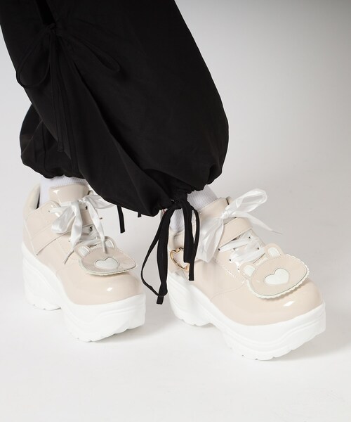 厚底クマさんスニーカー（スニーカー）｜cs T&P（シーエスティーアンドピー）