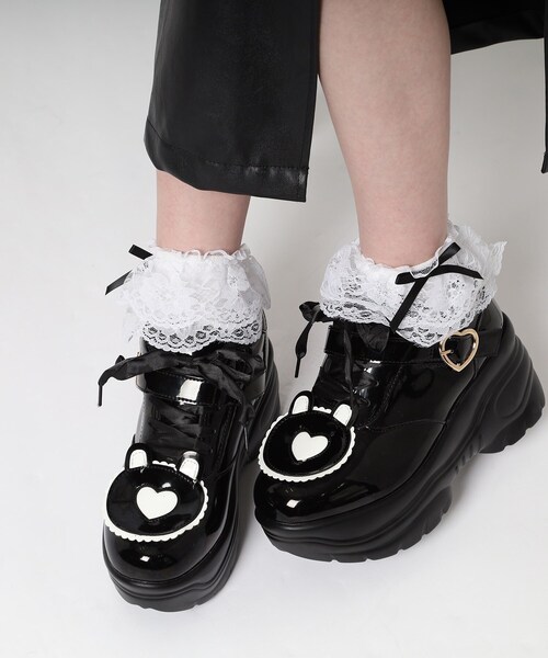 厚底クマさんスニーカー（スニーカー）｜cs T&P（シーエスティーアンドピー）