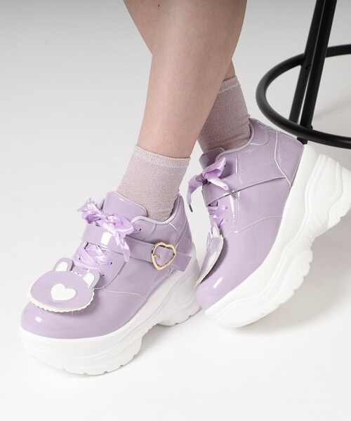 厚底クマさんスニーカー（スニーカー）｜cs T&P（シーエスティーアンドピー）