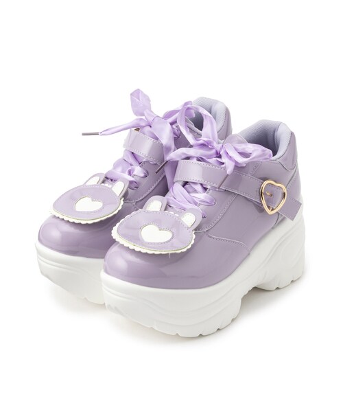 厚底クマさんスニーカー（スニーカー）｜cs T&P（シーエスティーアンドピー）