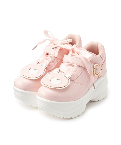 厚底クマさんスニーカー（スニーカー）｜cs T&P（シーエスティーアンドピー）