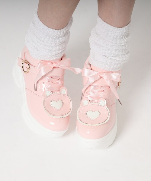 厚底クマさんスニーカー（スニーカー）｜cs T&P（シーエスティーアンドピー）