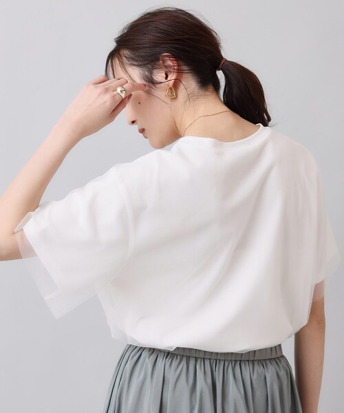 サイドチュールロゴTシャツ新品アルページュストーリー完売‼️ サイドチュールロゴT-shirt | Tシャツ・カットソー | CADUNE