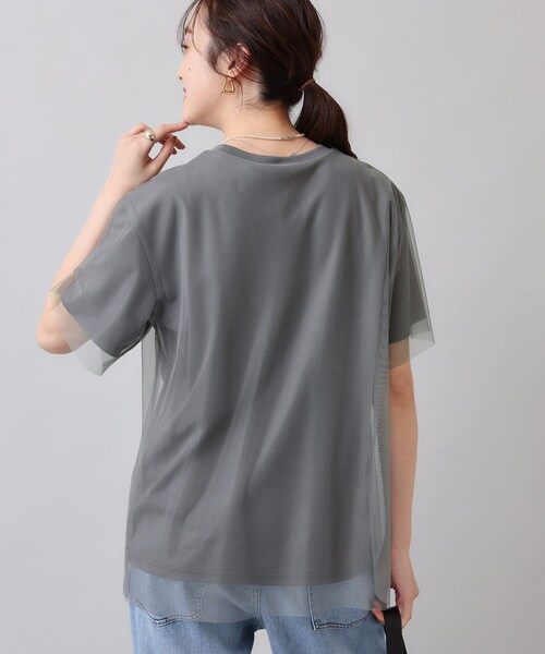 サイドチュールロゴTシャツ新品アルページュストーリー完売‼️ サイドチュールロゴT-shirt | Tシャツ・カットソー | CADUNE