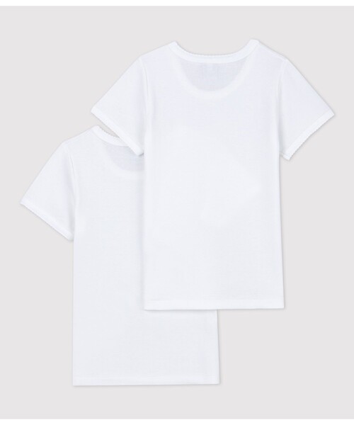PETIT BATEAU（プチバトー）の「半袖Ｔシャツ２枚組（インナーウェア/肌着・キッズ・その他1・6YEAR/12YEAR/8YEAR/10YEAR）」の3枚目の写真