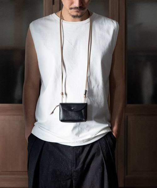 SHRINK LEATHER NECKWALLET（ポーチ）｜SENTI（センティ）ポーチ