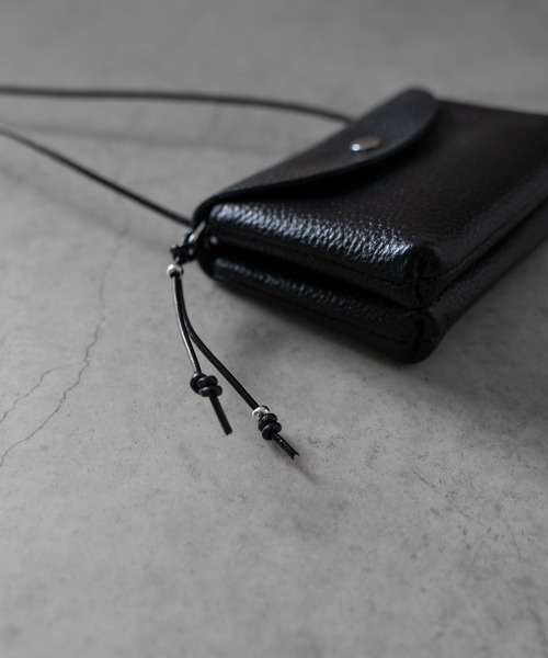 SHRINK LEATHER NECKWALLET（ポーチ）｜SENTI（センティ）