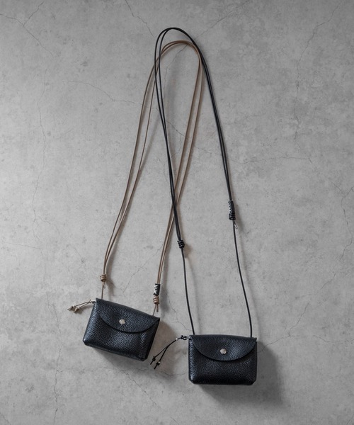 SHRINK LEATHER NECKWALLET（ポーチ）｜SENTI（センティ）