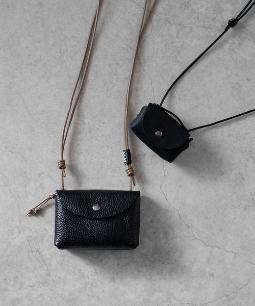 SHRINK LEATHER NECKWALLET（ポーチ）｜SENTI（センティ）