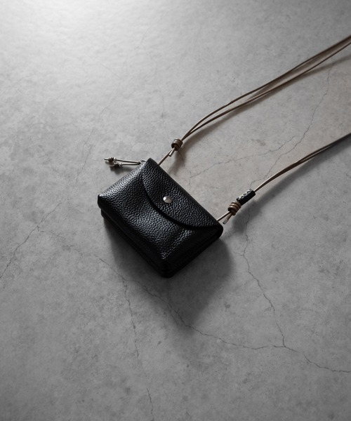 SHRINK LEATHER NECKWALLET（ポーチ）｜SENTI（センティ）