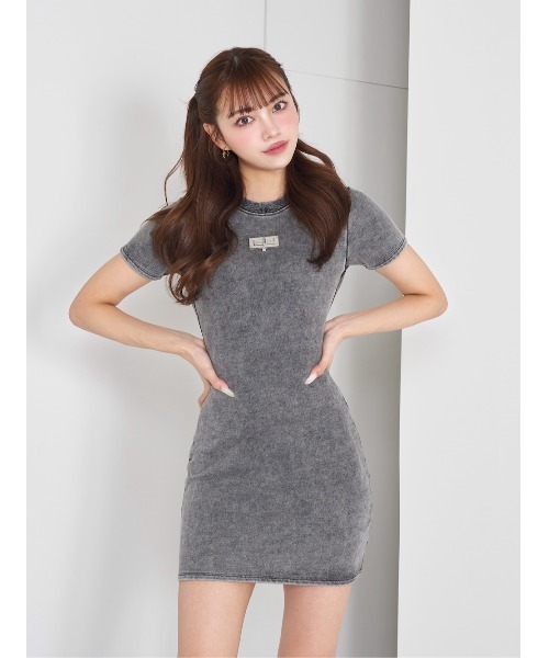 ダーリッチ♡カットデニムミニワンピース セール】カットデニムミニワンピース（ワンピース）｜Darich