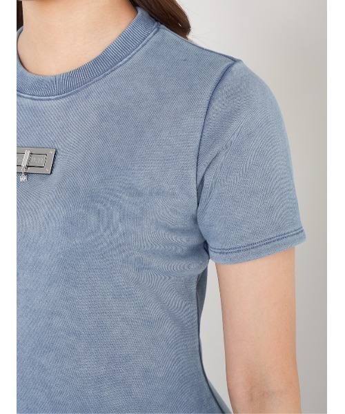 Darich(ダーリッチ)の「カットデニムミニワンピース(ワンピース・レディース・ブルー/チャコールグレー/ホワイト・FREE/FL)」の14枚目の写真
