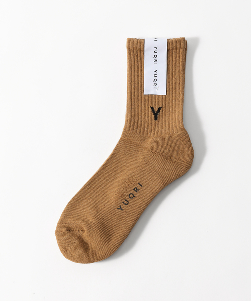 YUQRI（ユクリ）の「【YUQRI/ユクリ】 first step（ソックス/靴下・メンズ・チャコールグレー/ホワイト/ネイビー/ベージュ/レッド/ブラック/イエロー・FREE）」の4枚目の写真