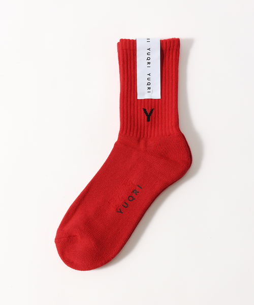 YUQRI（ユクリ）の「【YUQRI/ユクリ】 first step（ソックス/靴下・メンズ・チャコールグレー/ホワイト/ネイビー/ベージュ/レッド/ブラック/イエロー・FREE）」の7枚目の写真