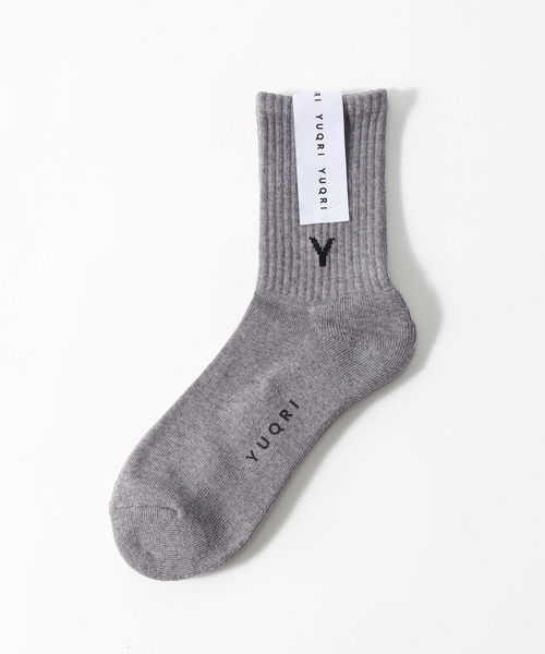 YUQRI（ユクリ）の「【YUQRI/ユクリ】 first step（ソックス/靴下・メンズ・チャコールグレー/ホワイト/ネイビー/ベージュ/レッド/ブラック/イエロー・FREE）」の3枚目の写真
