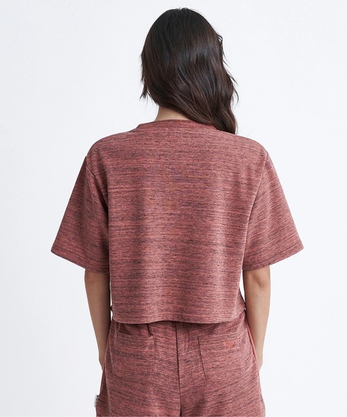 ROXY(ロキシー)の「SOL DE VERANO/ロキシークロップド丈Tシャツ(Tシャツ/カットソー・レディース・パープル/ブラウン/グレー・MEDIUM/LARGE/SMALL)」の9枚目の写真