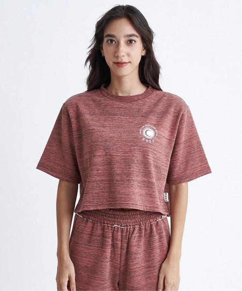 ROXY(ロキシー)の「SOL DE VERANO/ロキシークロップド丈Tシャツ(Tシャツ/カットソー・レディース・パープル/ブラウン/グレー・MEDIUM/LARGE/SMALL)」の11枚目の写真