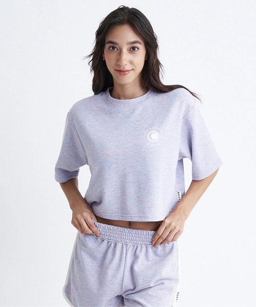ROXY(ロキシー)の「SOL DE VERANO/ロキシークロップド丈Tシャツ(Tシャツ/カットソー・レディース・パープル/ブラウン/グレー・MEDIUM/LARGE/SMALL)」の19枚目の写真