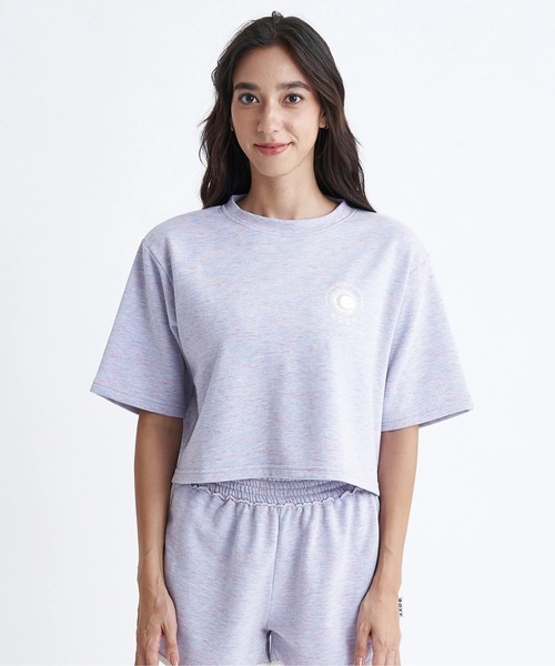 ROXY(ロキシー)の「SOL DE VERANO/ロキシークロップド丈Tシャツ(Tシャツ/カットソー・レディース・パープル/ブラウン/グレー・MEDIUM/LARGE/SMALL)」の22枚目の写真