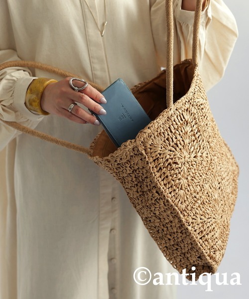 antiqua（アンティカ）の「スクエアかごバッグ（かごバッグ・レディース・ブラウン・FREE）」の6枚目の写真