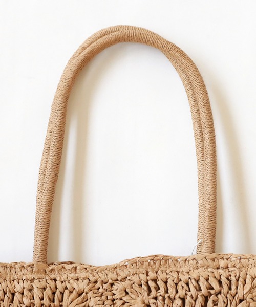 antiqua（アンティカ）の「スクエアかごバッグ（かごバッグ・レディース・ブラウン・FREE）」の13枚目の写真